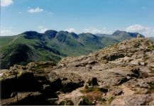 Crinkle Crags and Bowfell from Pike O'Blisco